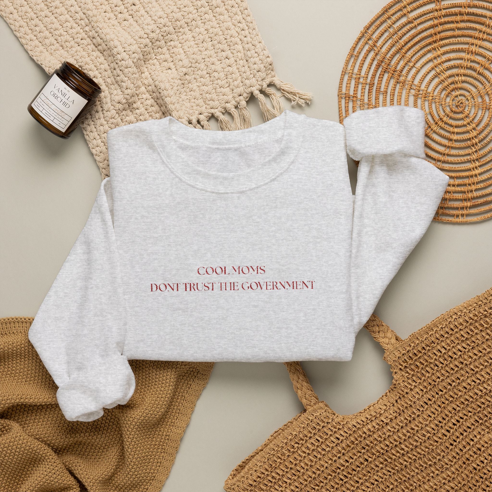 Cool Moms Dont Trust Crewneck (Embroidered)